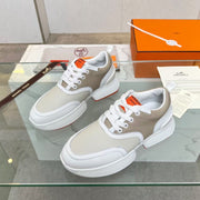 GIGA SNEAKER CARAMEL MIX LIGHT GRAY CALFSKIN