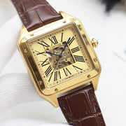 Cartier Santos 44mm Automatic Calfskin Strap