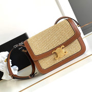 CLASSIQUE TRIOMPHE 22CM TEXTILE AND CALFSKIN