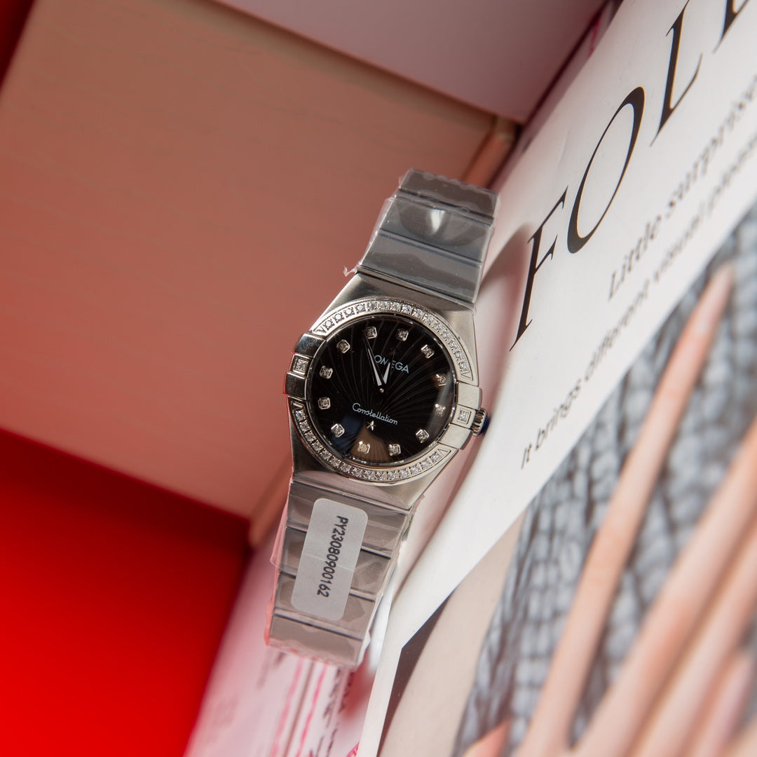 Omega Constellation 27mm Diamond Black Dial