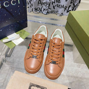 GG ACE GG SUPREME TRAINER TAWNY CALFSKIN