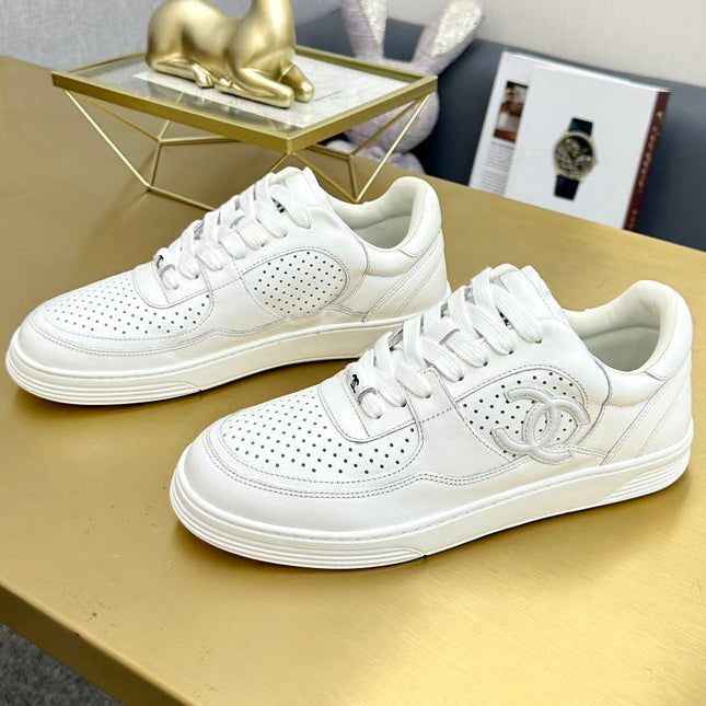 Chanel 2026 Platform Panda Sneakers White Calfskin 986769