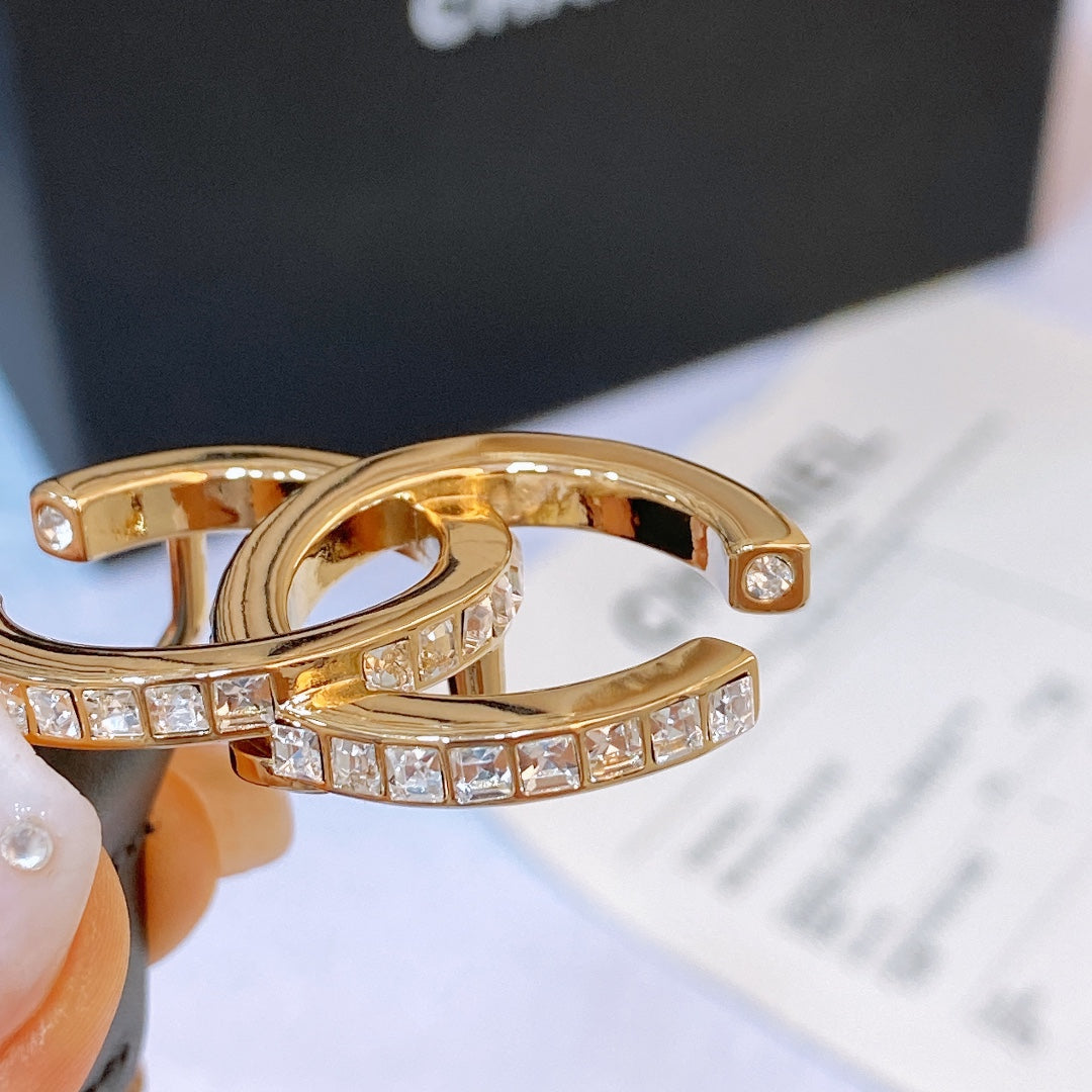 Chanel 2026 CC Rhinestone Studded 20mm Calfskin