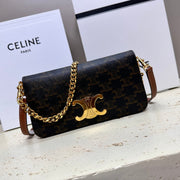 celin multipochette 20 triomphe canvas tan calfskin