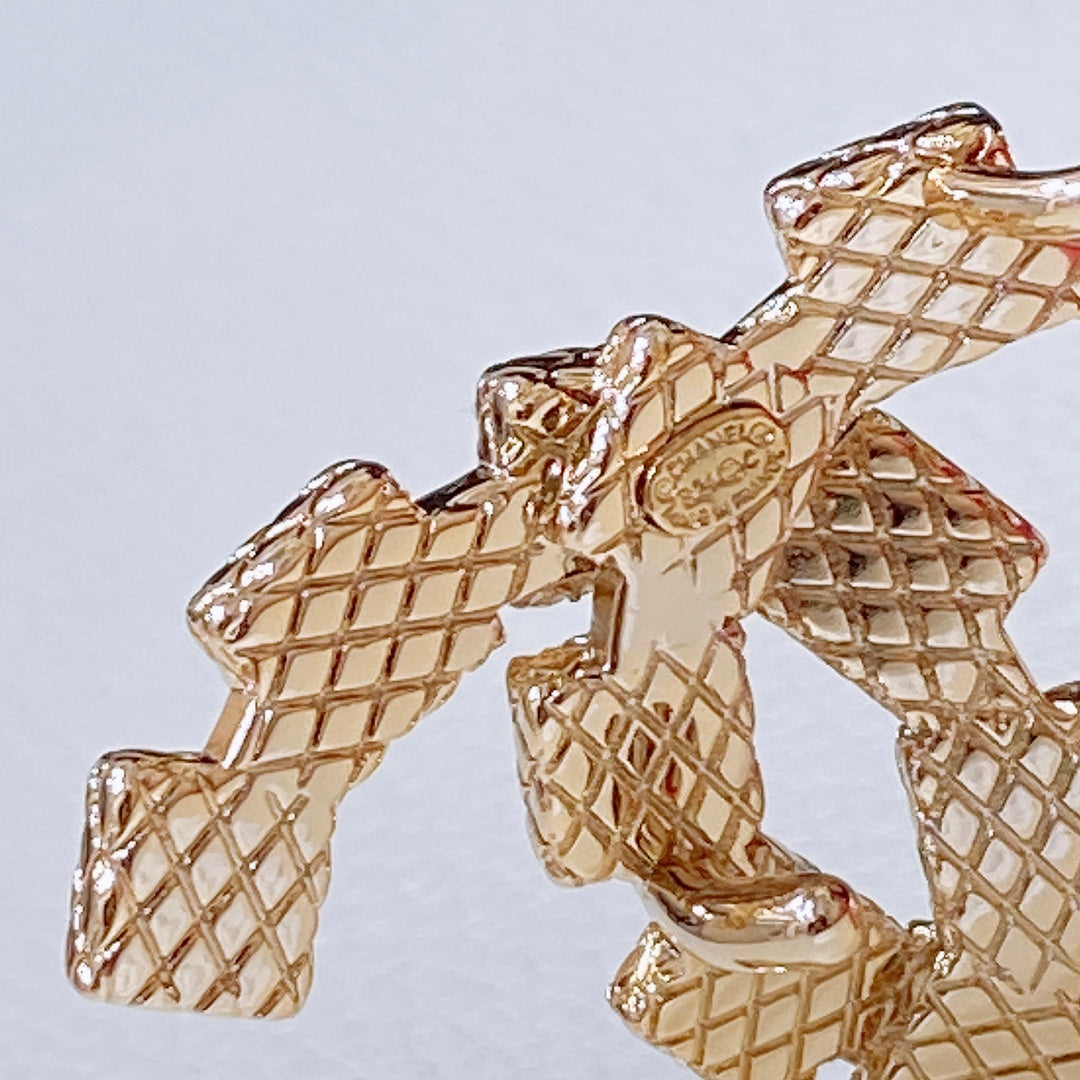 CHANEL BELT 3CM CINNAMON BROWN LAMBSKIN WITH CRYSTAL GOLD HARDWARE