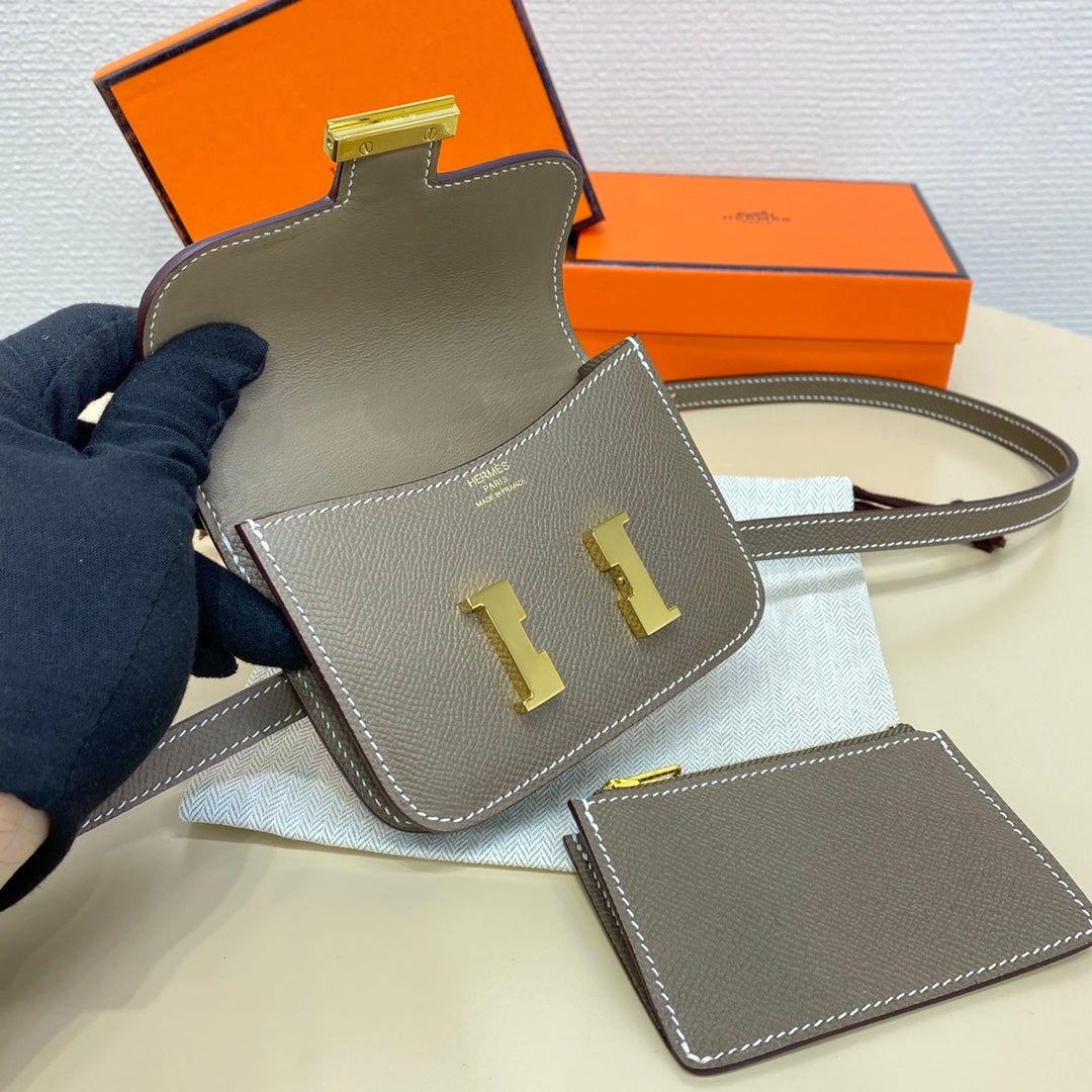 High-end Hermes 2026 Constance Bag 12.5cm Epsom Leather 1