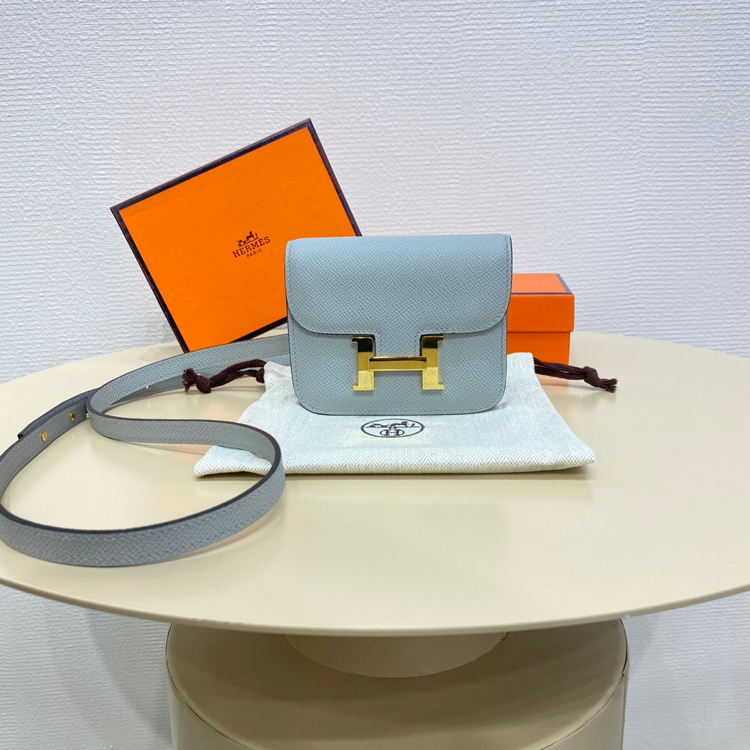 High-end Hermes 2026 Constance Bag 12.5cm Epsom Leather 3