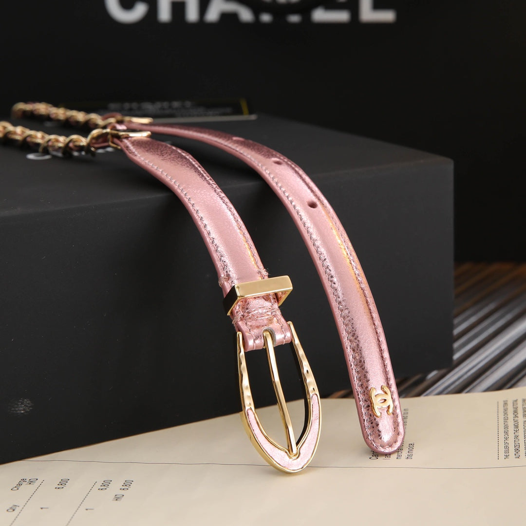 Chanel 2026 Chain Trimmed Belt 206247