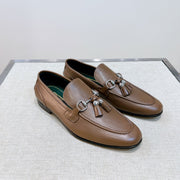 GG Men's Tassel Loafer Brown Calfskin 361356