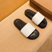 GG Men's Slide White Cowhide 709746