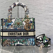 CD Travel Star Green 24 Lady Dior Bag Canvas 336666
