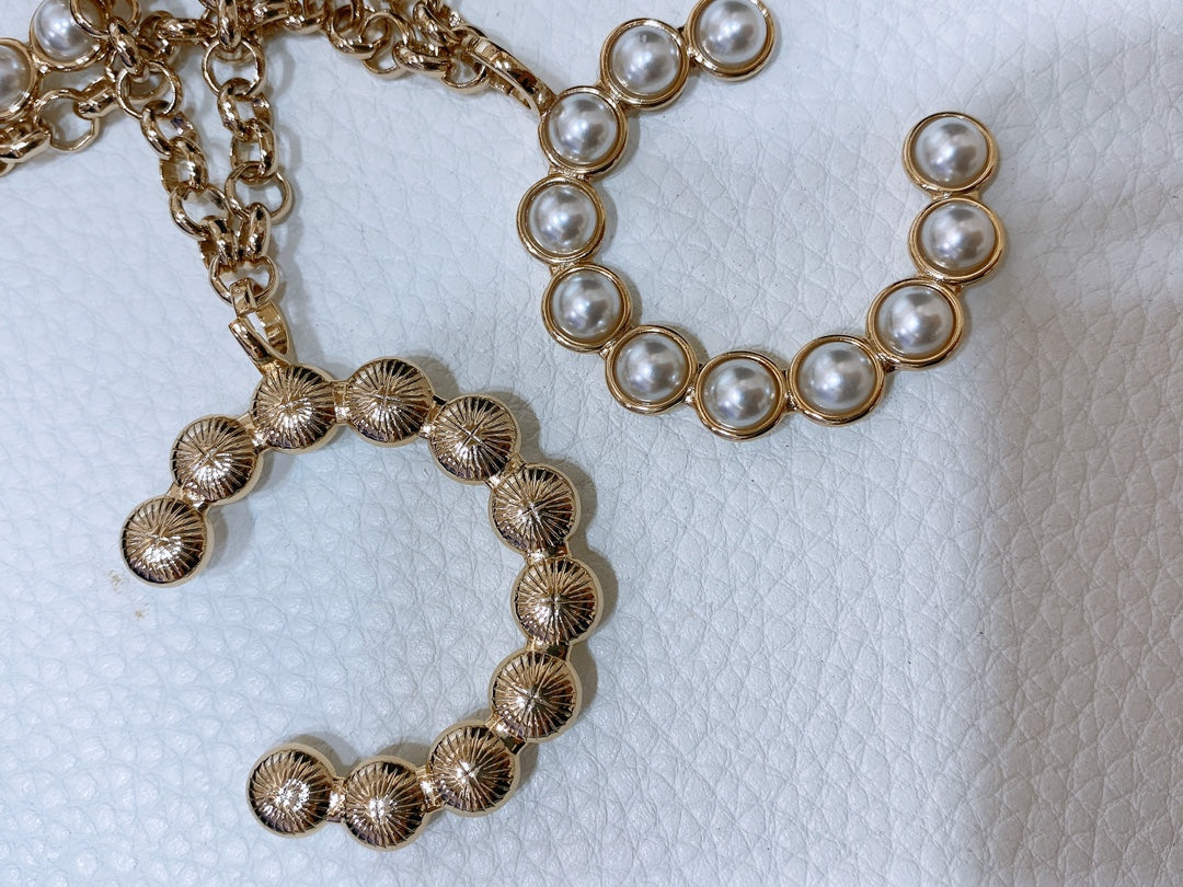 Chanel 2026 Pearl-Embellished Layered Chain Belt