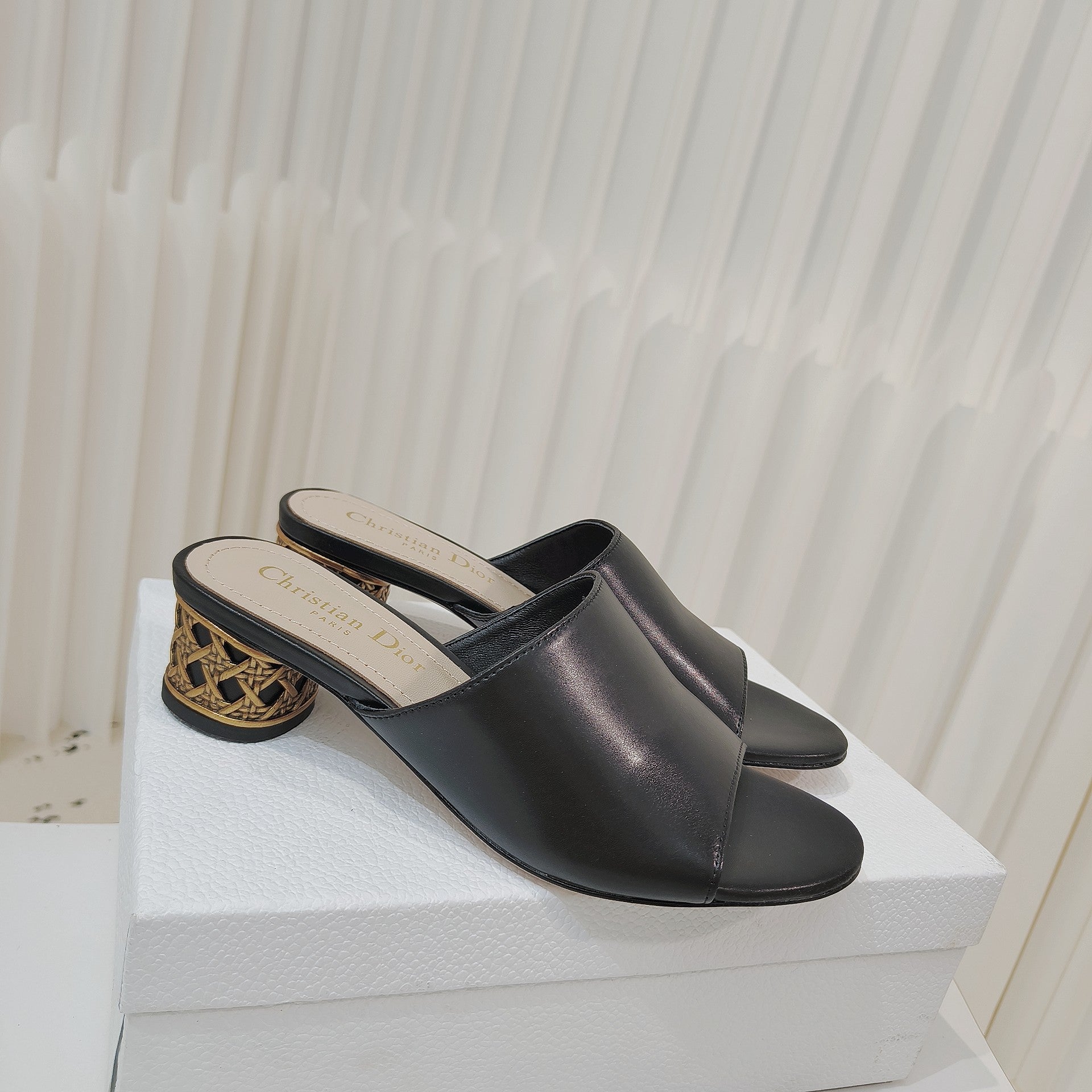 Dior 2026 Icon Slide High-heeled Sandal Lambskin 927494