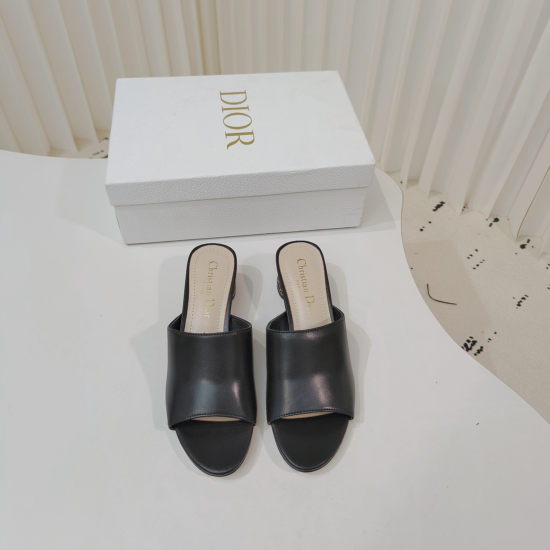 Dior 2026 Icon Slide High-heeled Sandal Lambskin 927494