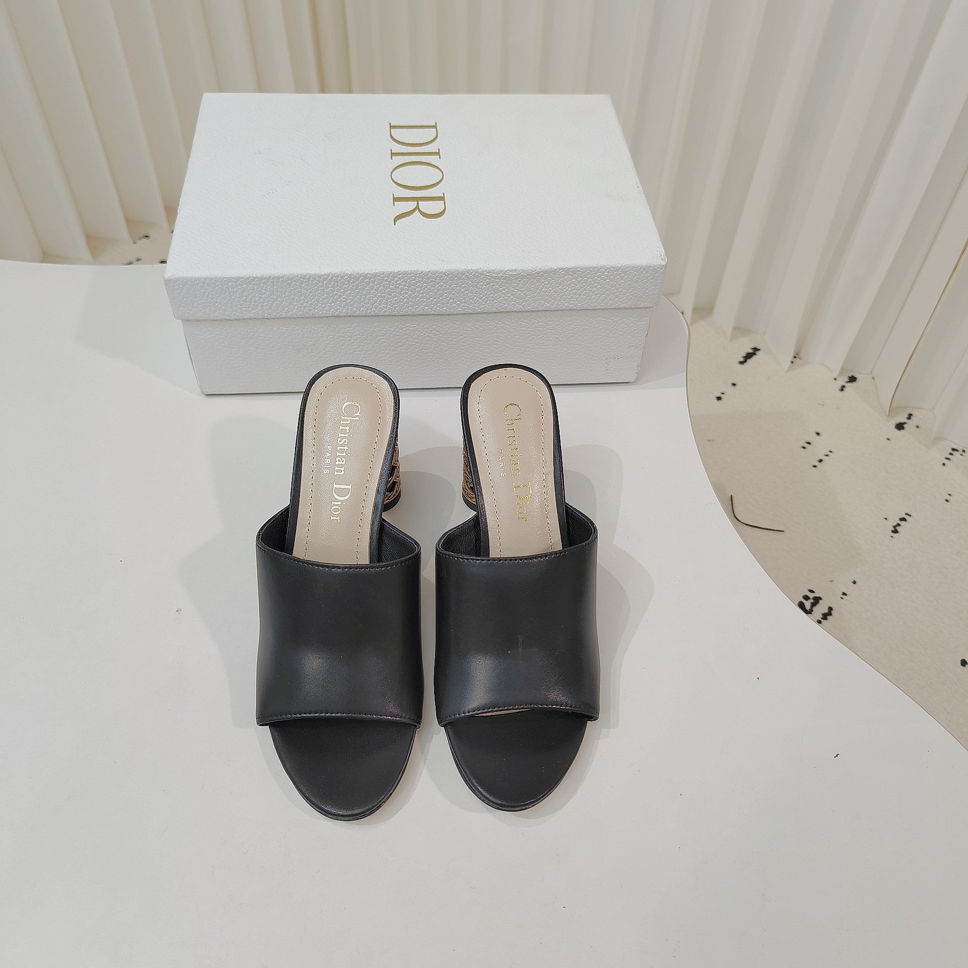 Dior 2026 Icon Slide High-heeled Sandal Lambskin 927494