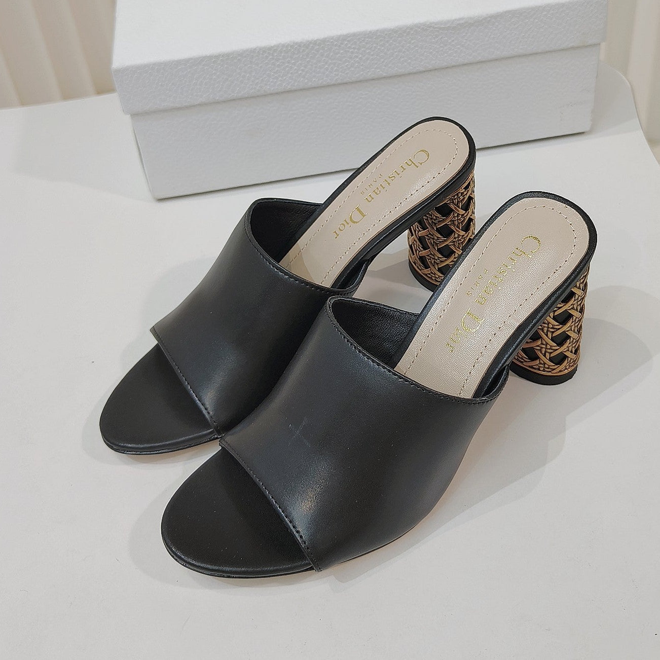 Dior 2026 Icon Slide High-heeled Sandal Lambskin 927494