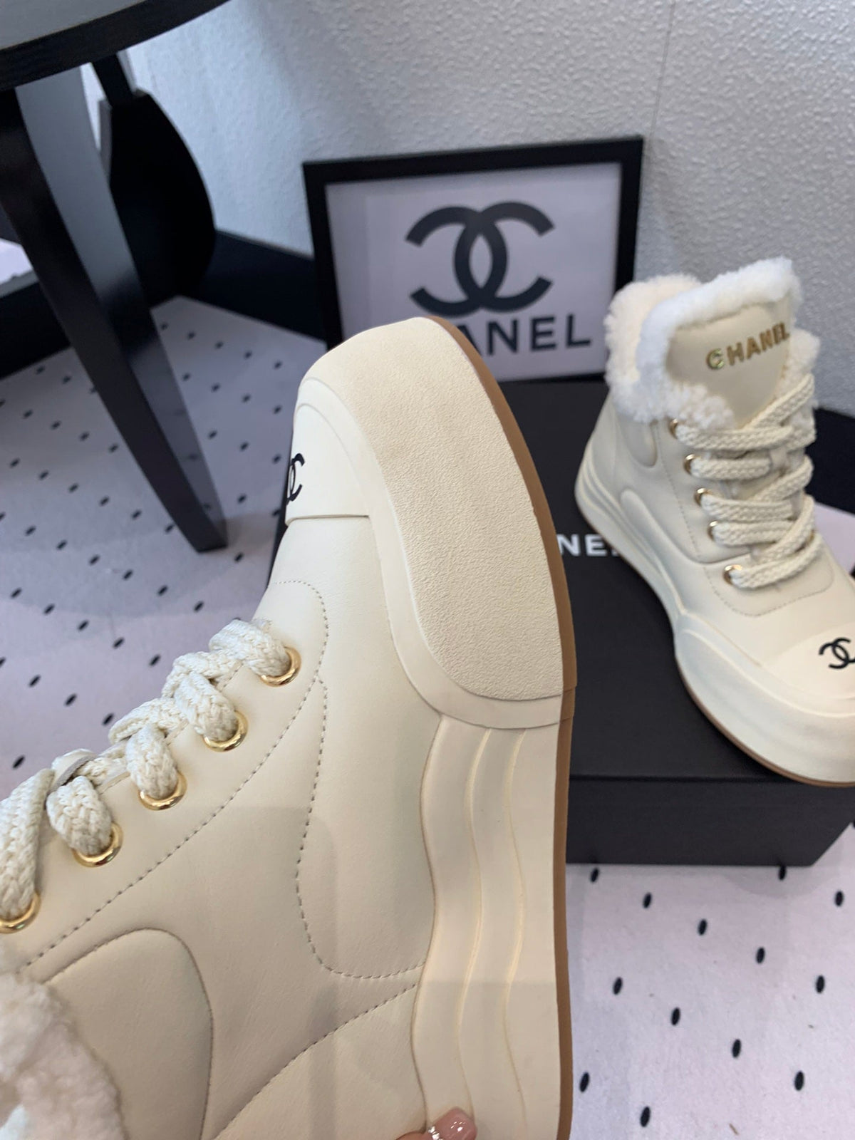 Chanel 2026 Short Boots Wool Leather 189956