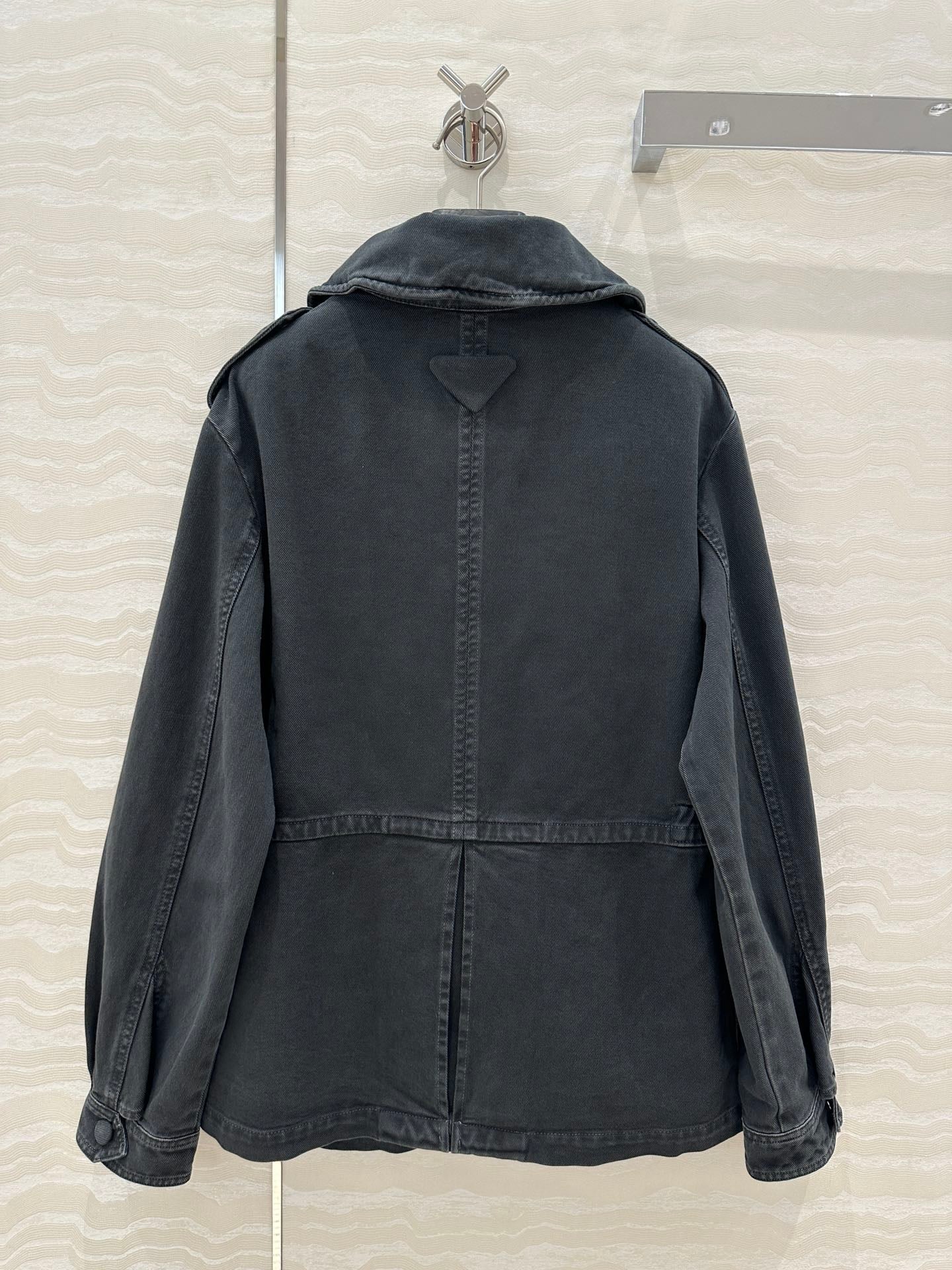 Prada 25 Hooded Jacket Smoky Gray Cotton