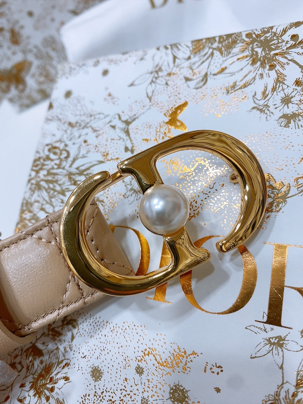 Dior 2026 Montaigne Jolie Belt 3.0cm Lambskin