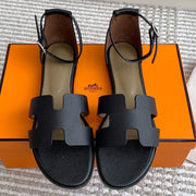 HM Santorini Sandal Black Cowhide 291381