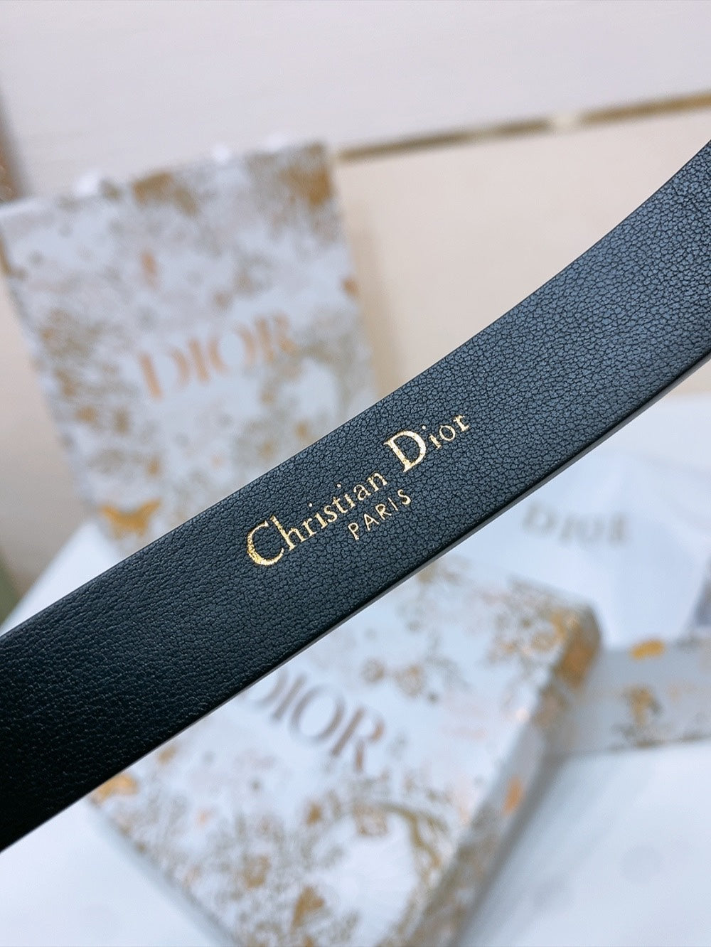 Dior 2026 Le Nœud de Dior Belt 1.8cm Calfskin