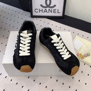 Loewe 25 Runner Sneaker Black Mesh Suede 265455