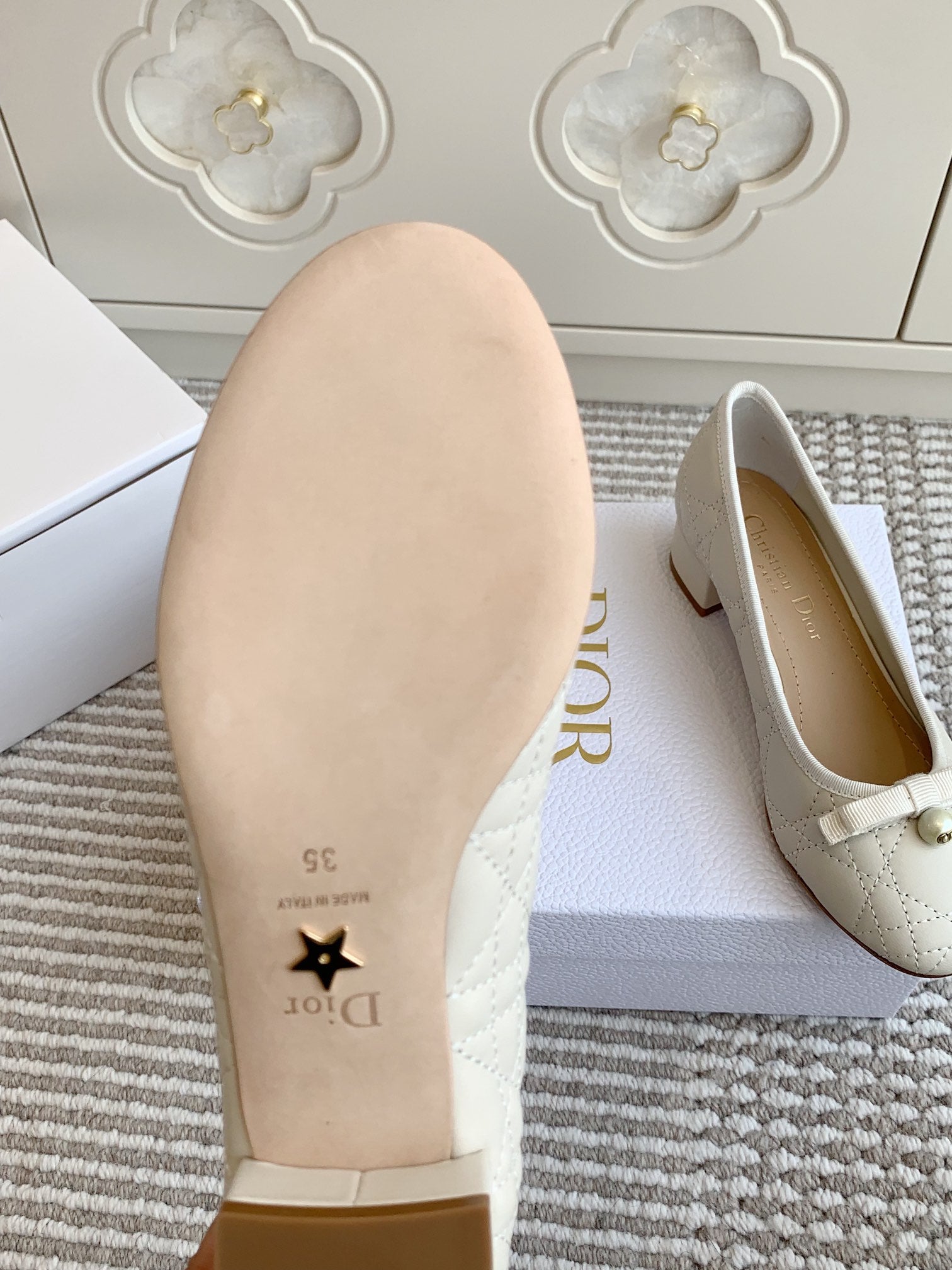 Dior 2026 Bow Pump 30mm Sheepskin 884802
