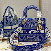 CD New Blue Tiger 24 Lady Dior Bag Canvas 336715