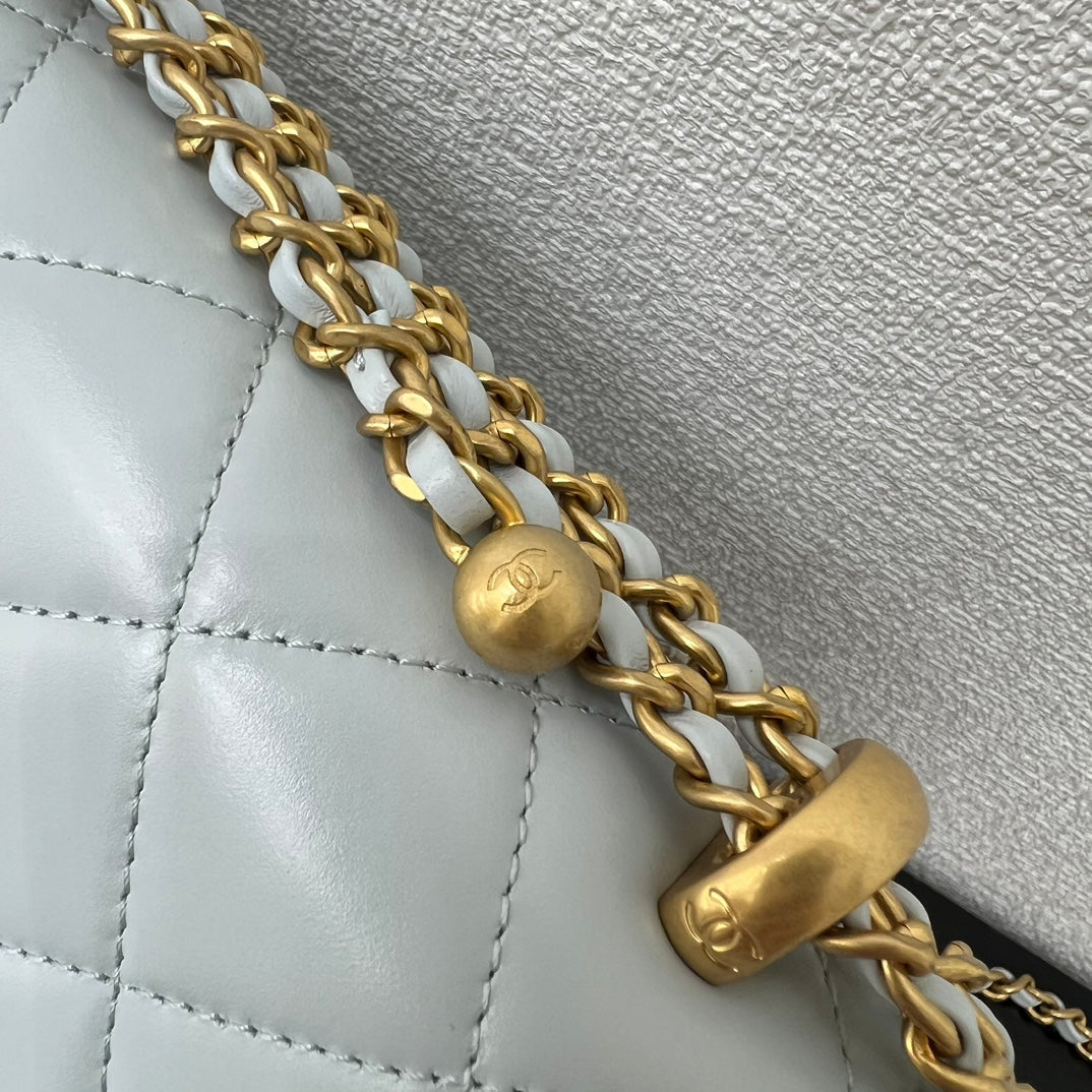 CC 25S Woc Cloud Blue Calfskin Gold Hardware