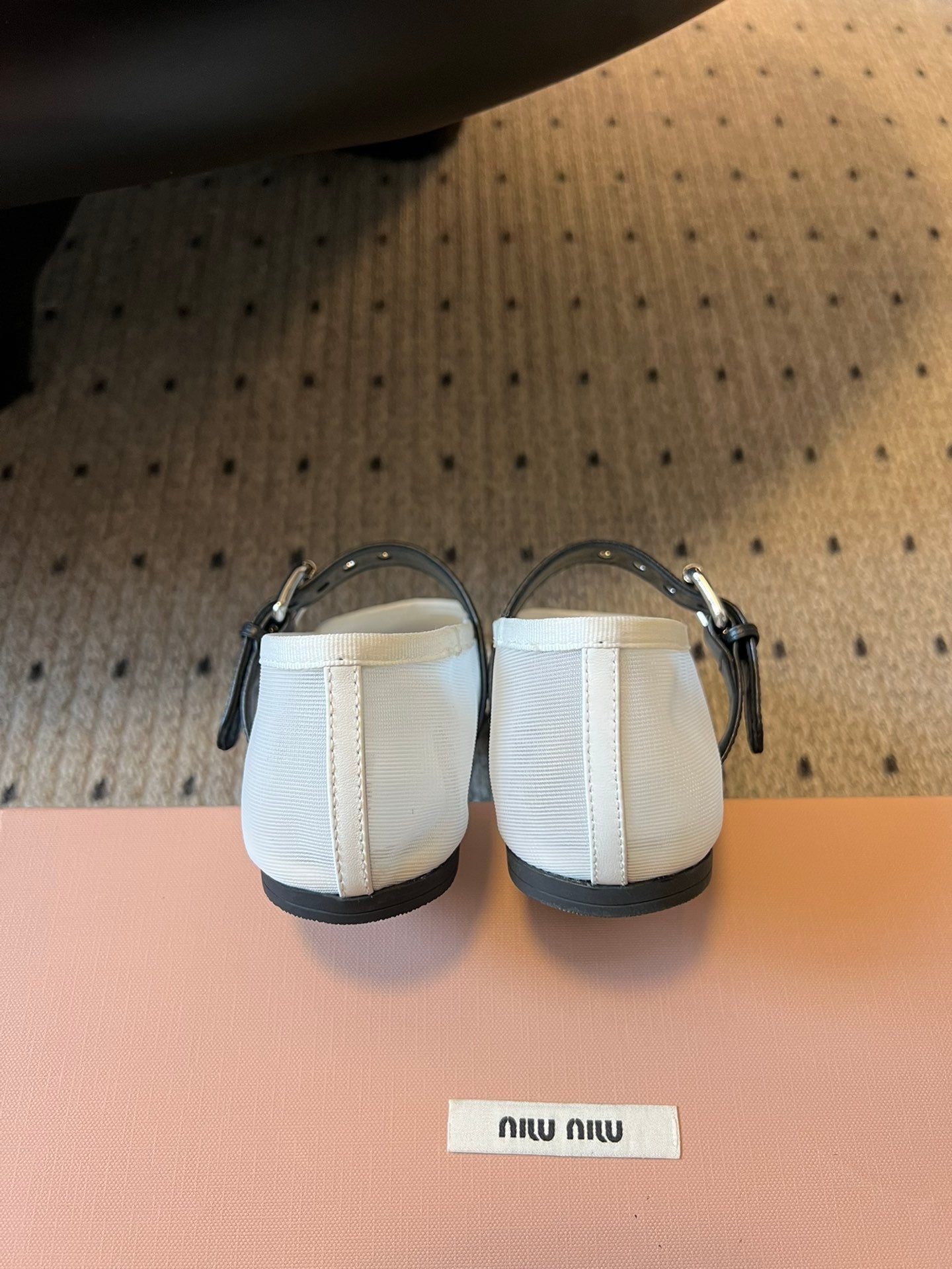 Miu Miu 2026 Ballet Flats Fabric Leather 614702