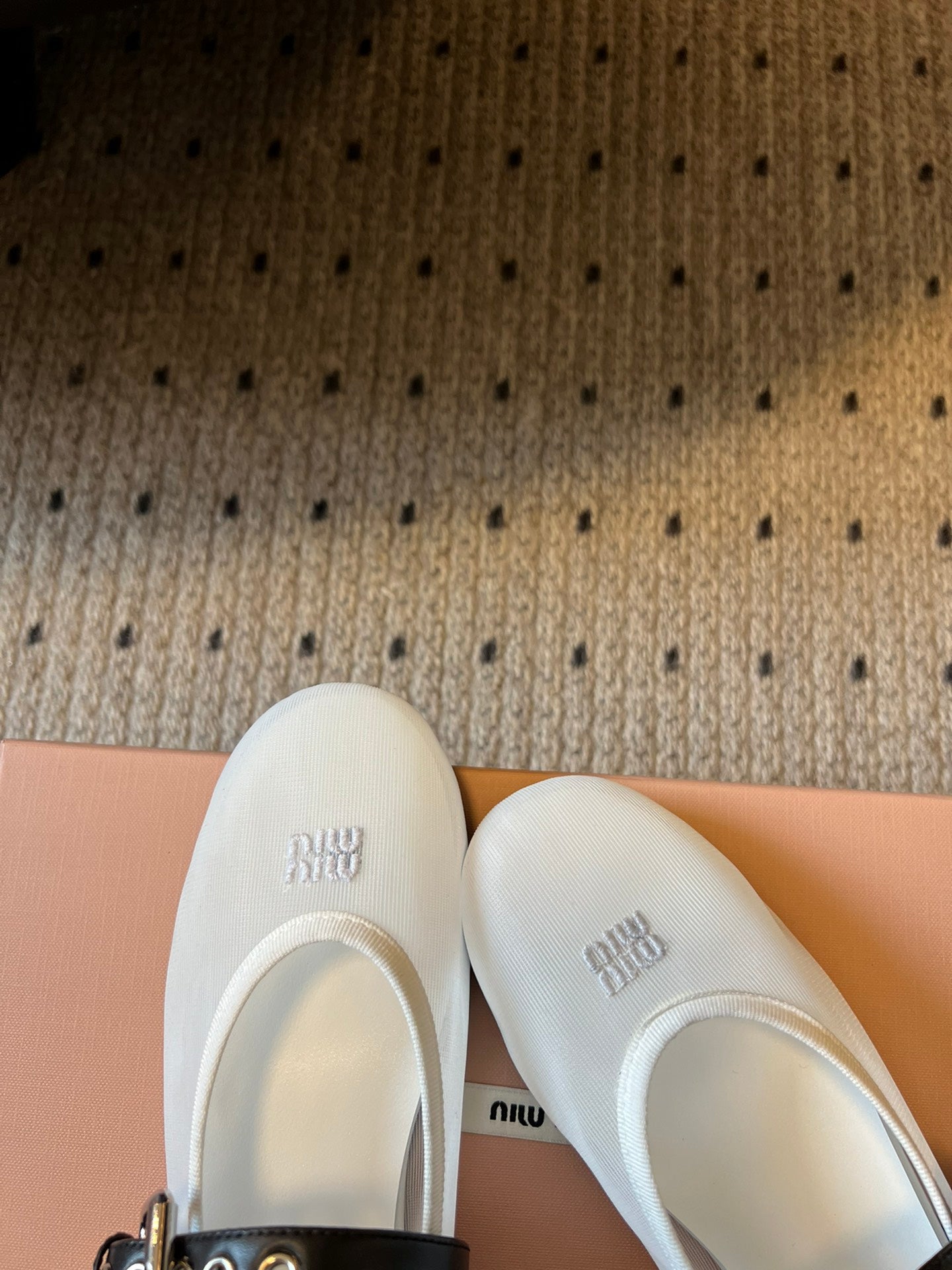 Miu Miu 2026 Ballet Flats Fabric Leather 614702