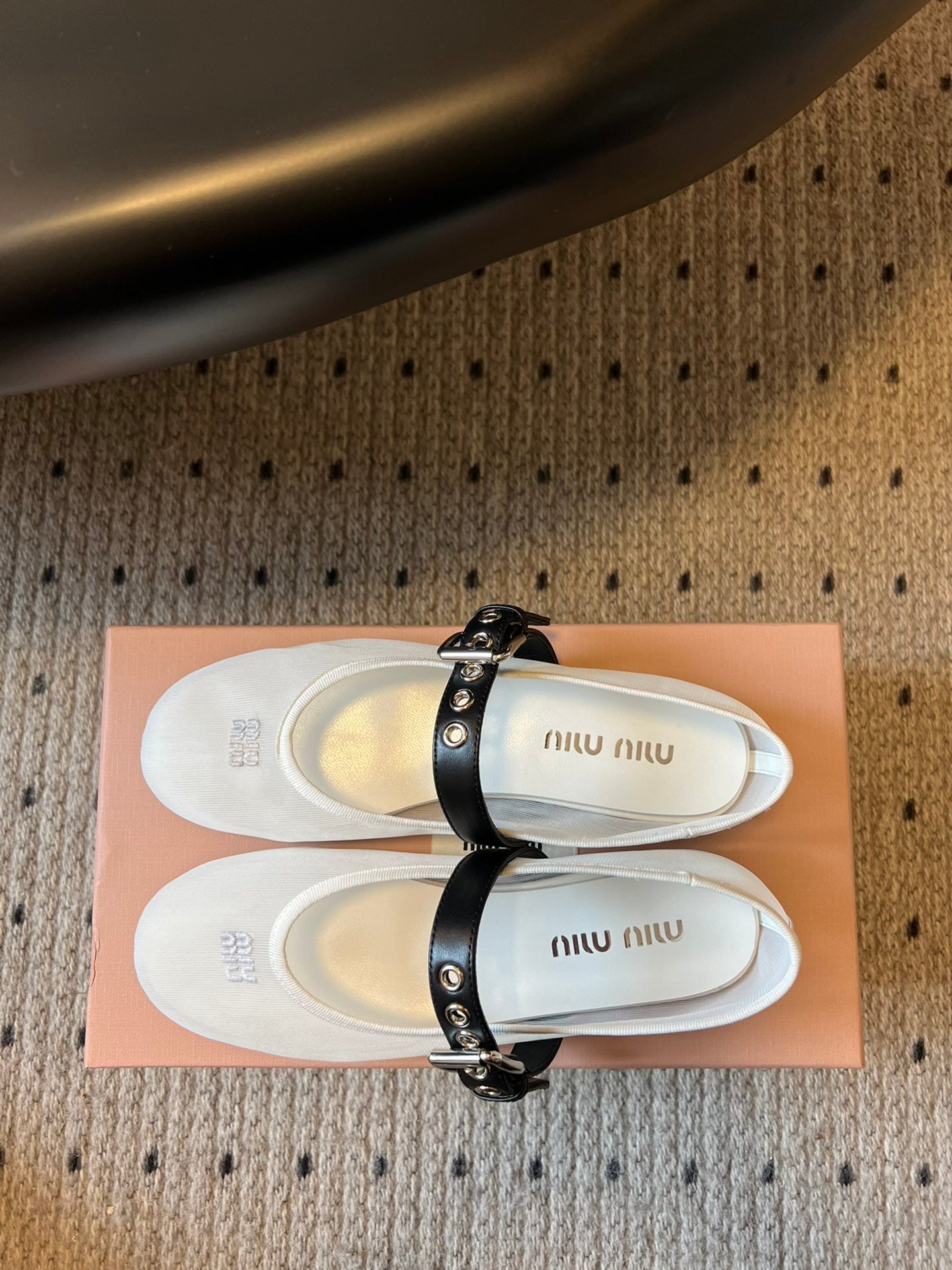 Miu Miu 2026 Ballet Flats Fabric Leather 614702