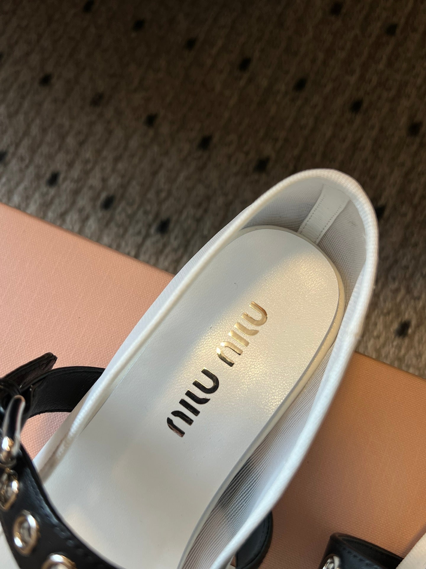 Miu Miu 2026 Ballet Flats Fabric Leather 614702