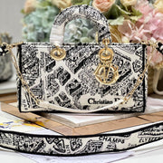 CD Paris White 26 Lady D-Joy Bag Canvas 336639