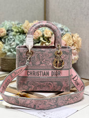 CD New Foundation Tiger 24 Lady Dior Bag Canvas 336733