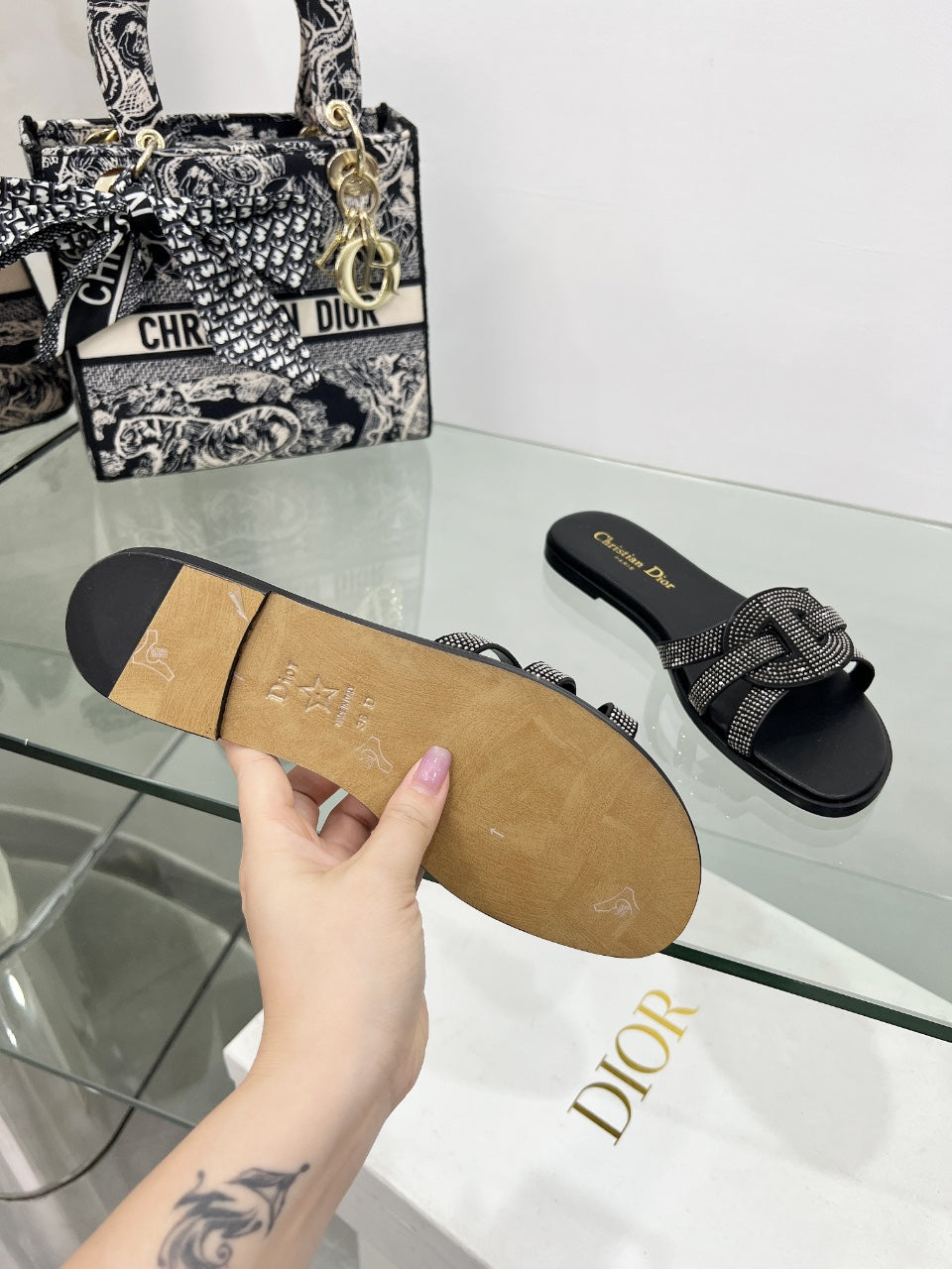 Dior 2026 D-Club Slide Sandal Cowhide 927362