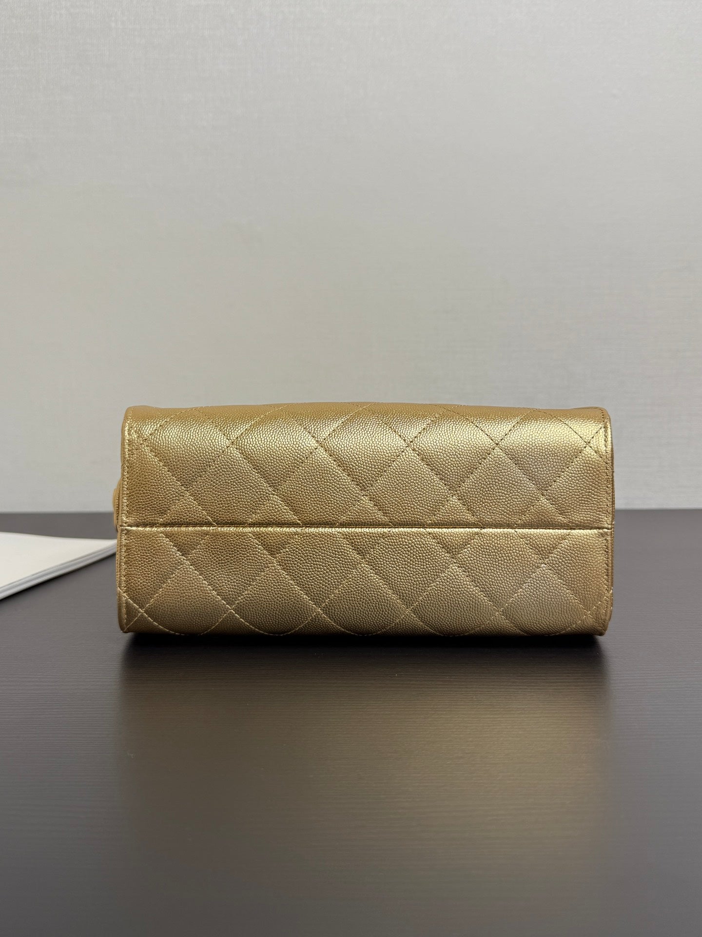 Chanel 2026 Hobo Bag 22cm Gold Grained Calfskin