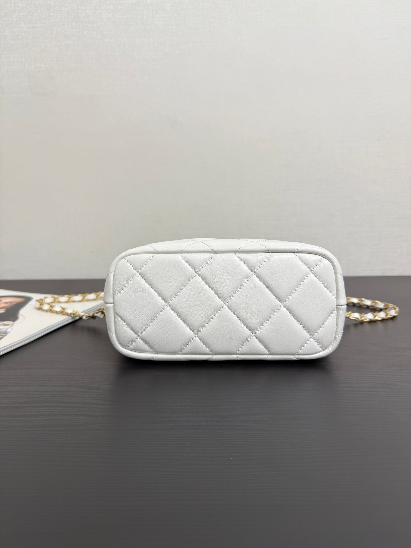 Chanel 2026 Matelassé Pearl Chain Bag White Lambskin