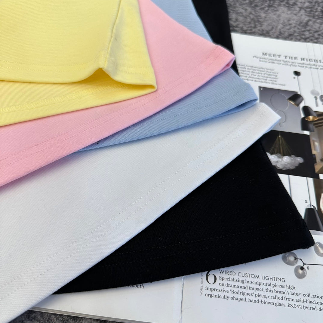 Miumiu 2026 Vest White Black Yellow Pink Blue Cotton 359310