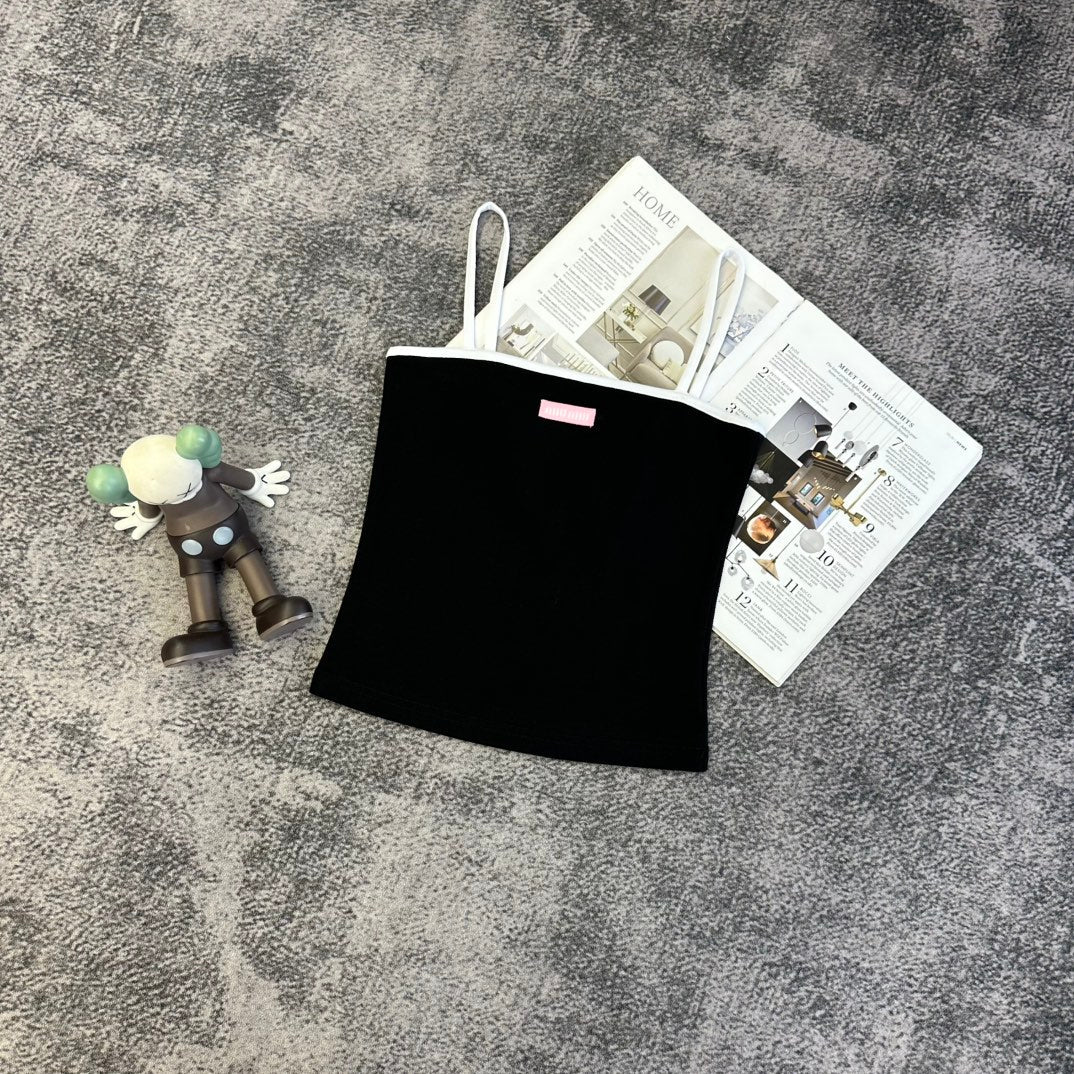 Miumiu 2026 Vest White Black Yellow Pink Blue Cotton 359310