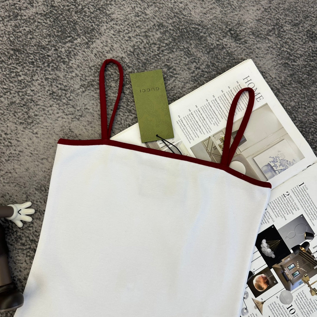 Gucci 2026 Vest White Black Green Red Brown Cotton 359313