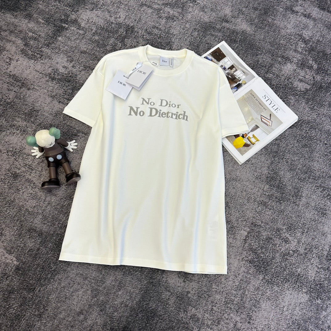 Dior 2026 T-shirt White Apricot Cotton 359224