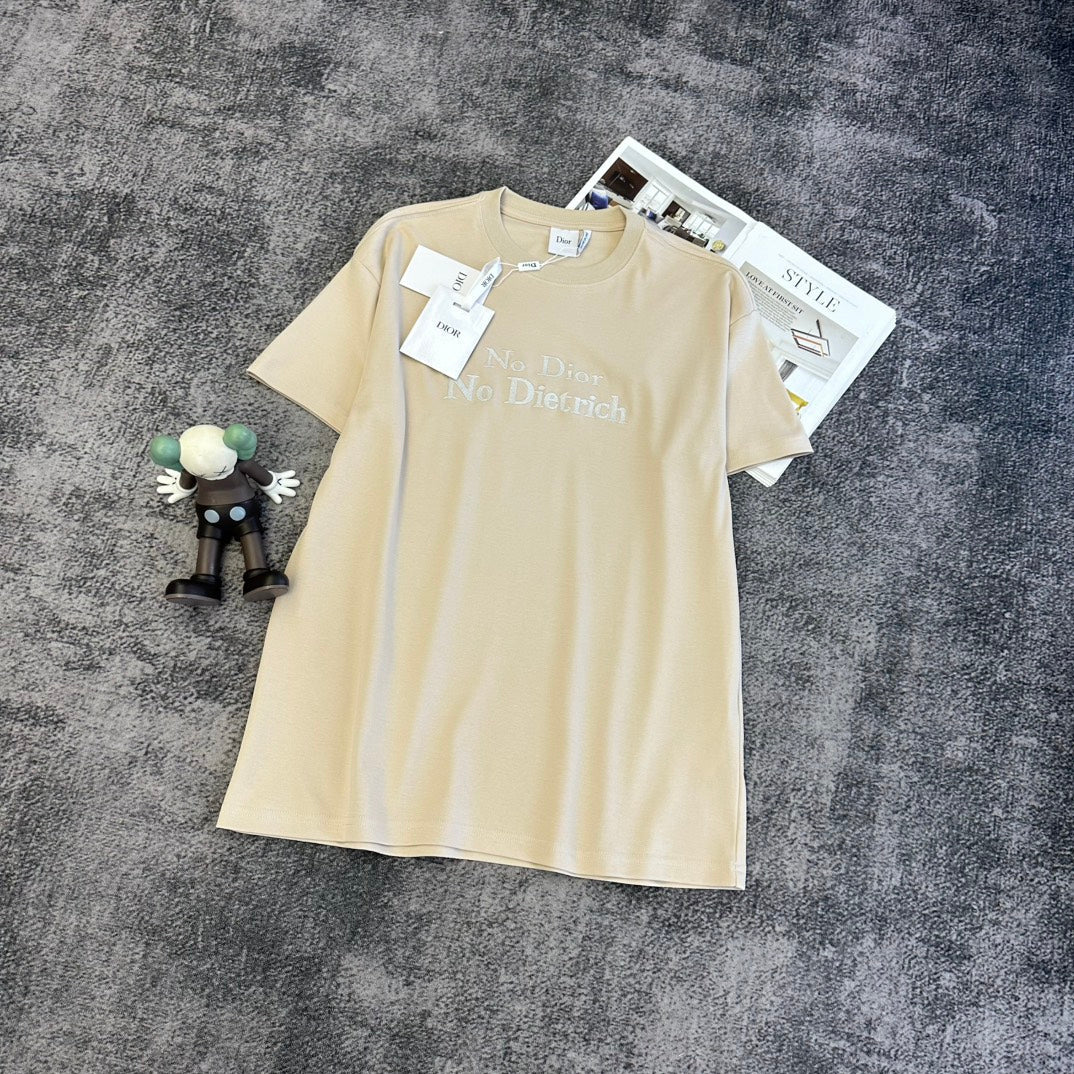 Dior 2026 T-shirt White Apricot Cotton 359224