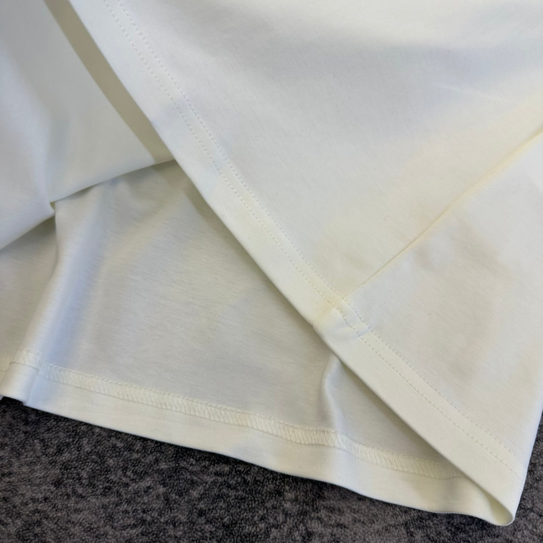Dior 2026 T-shirt White Apricot Cotton 359224