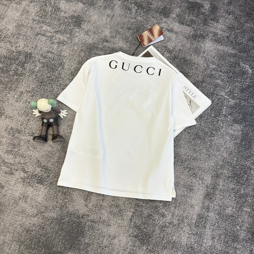 Gucci 2026 "Mr Happy" T-shirt White Yellow Cotton 359229