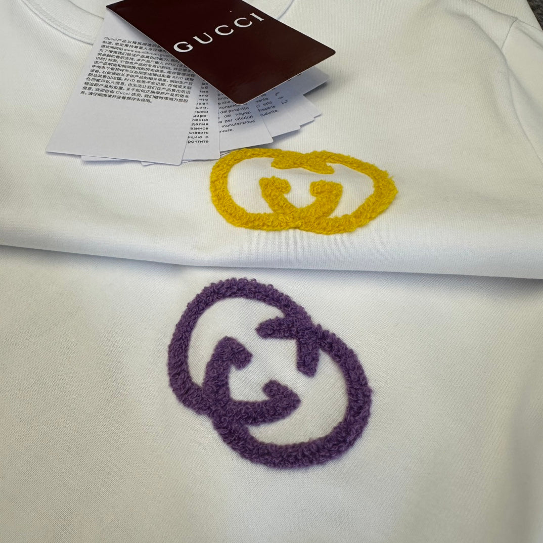 Gucci 2026 T-shirt White Purple Yellow Cotton 359259