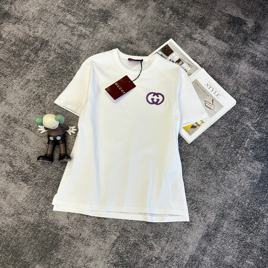 Gucci 2026 T-shirt White Purple Yellow Cotton 359259