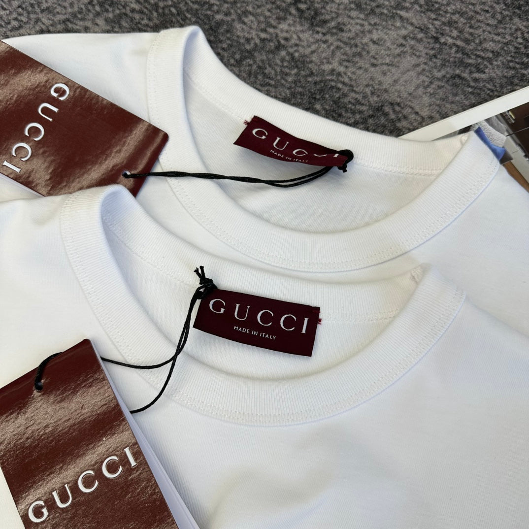 Gucci 2026 T-shirt White Purple Yellow Cotton 359259