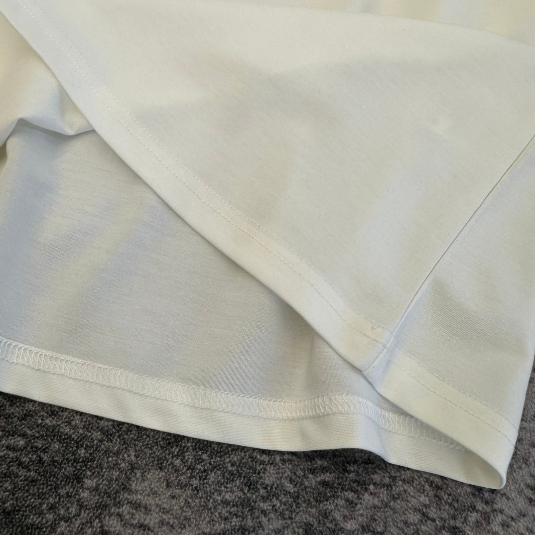 Chanel 2026 Pink Bow T-shirt White Black Cotton 359123