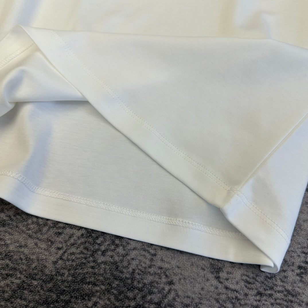 Celine 2026 T-Shirt Black Light Pink White Cotton 359141